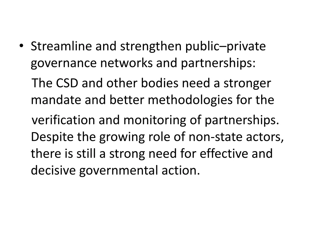streamline and strengthen public private 1