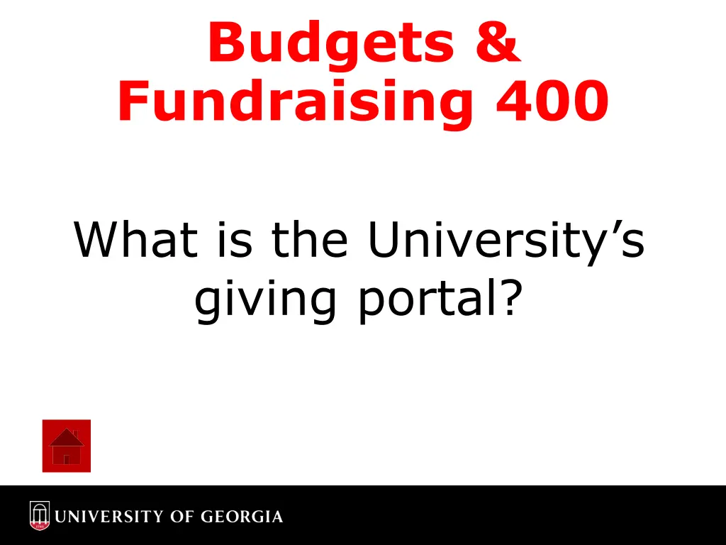 budgets fundraising 400