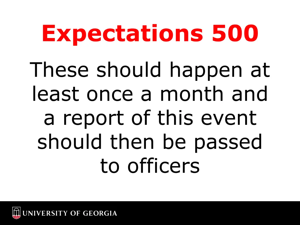 expectations 500