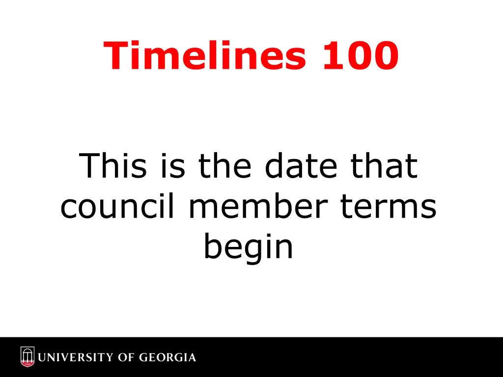 timelines 100