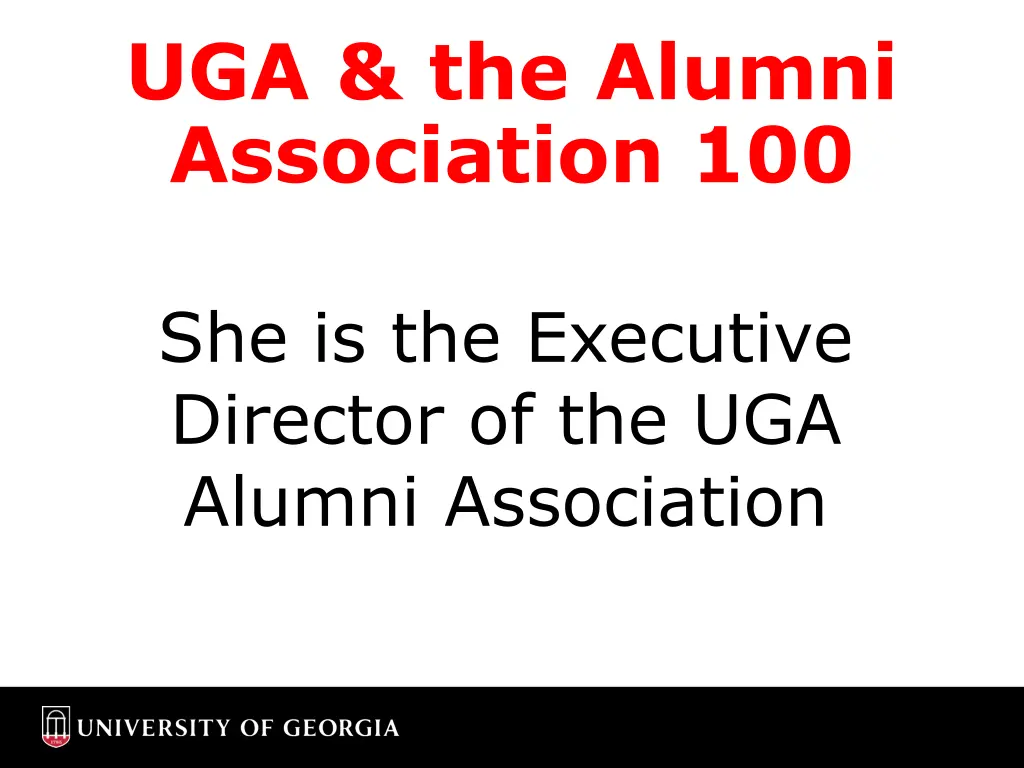 uga the alumni association 100