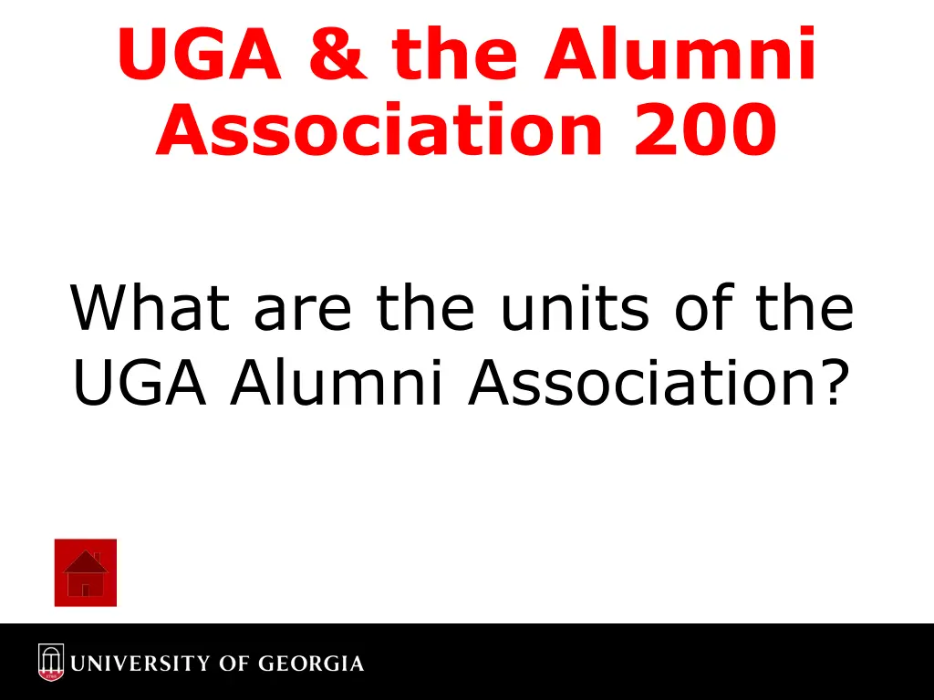 uga the alumni association 200 1