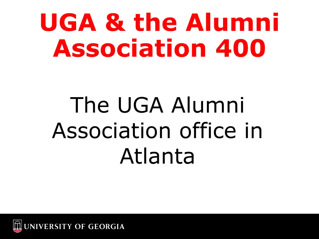 uga the alumni association 400