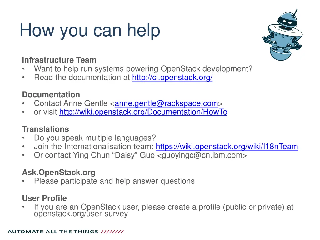 how you can help