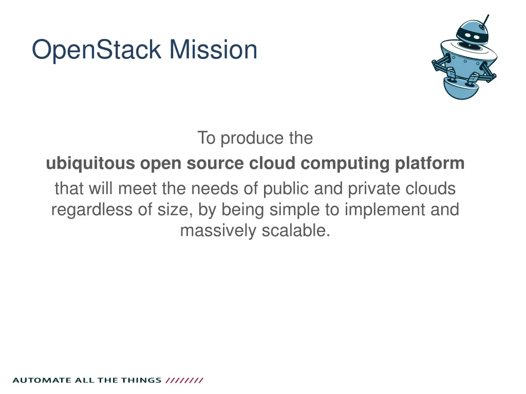 openstack mission