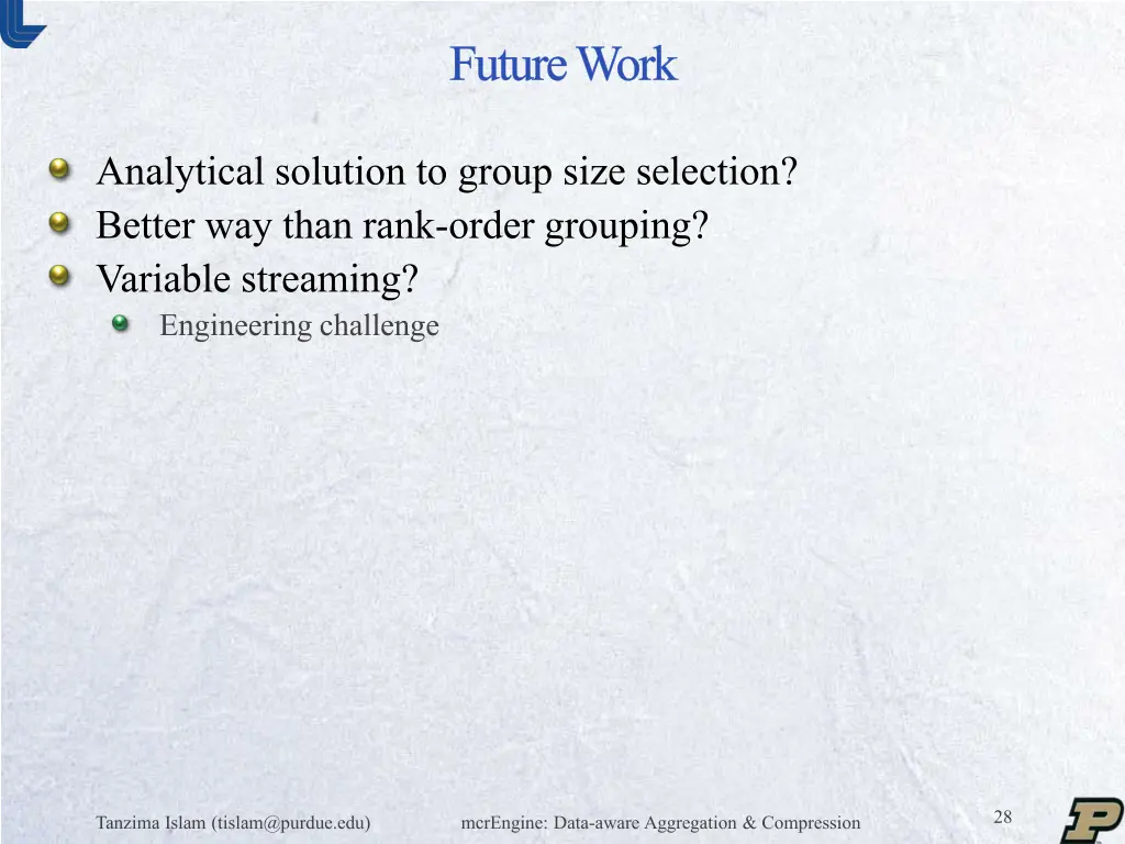 future work