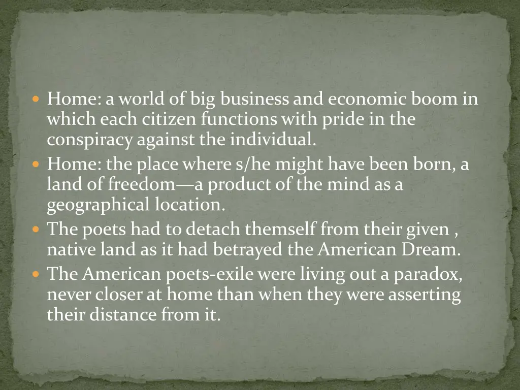 home a world of big business and economic boom