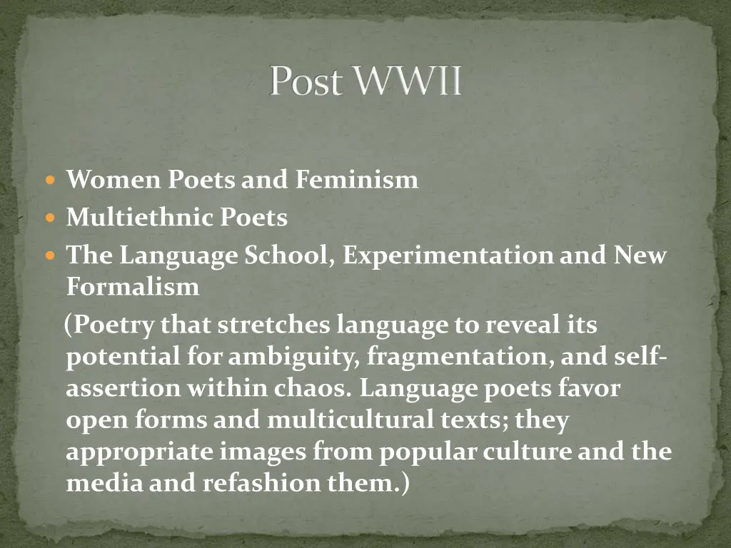 post wwii 1
