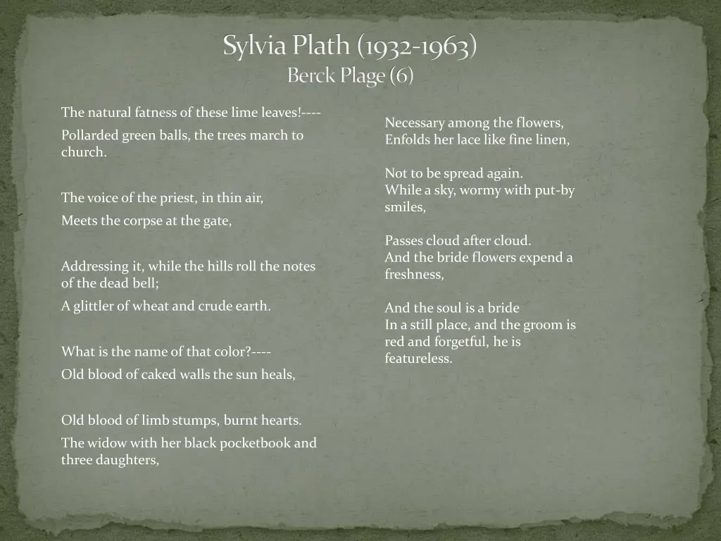 sylvia plath 1932 1963 berckplage 6