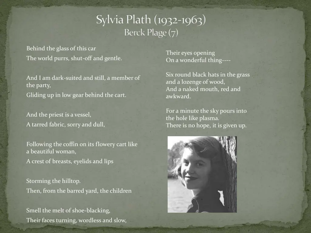 sylvia plath 1932 1963 berckplage 7