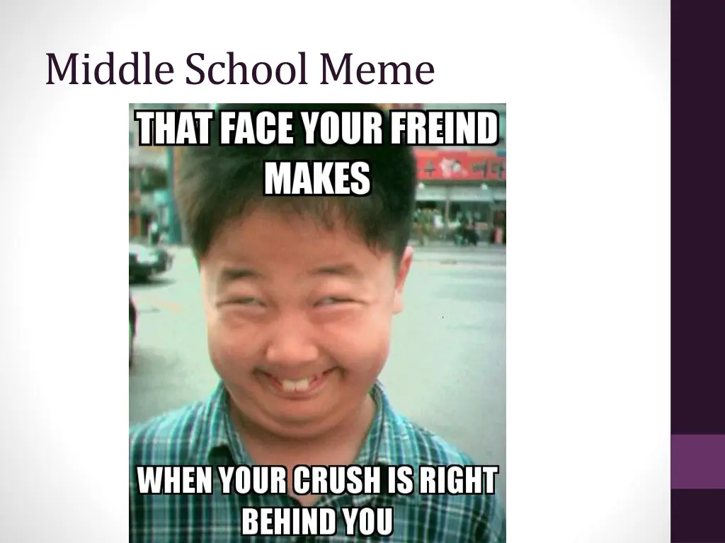 middle school meme