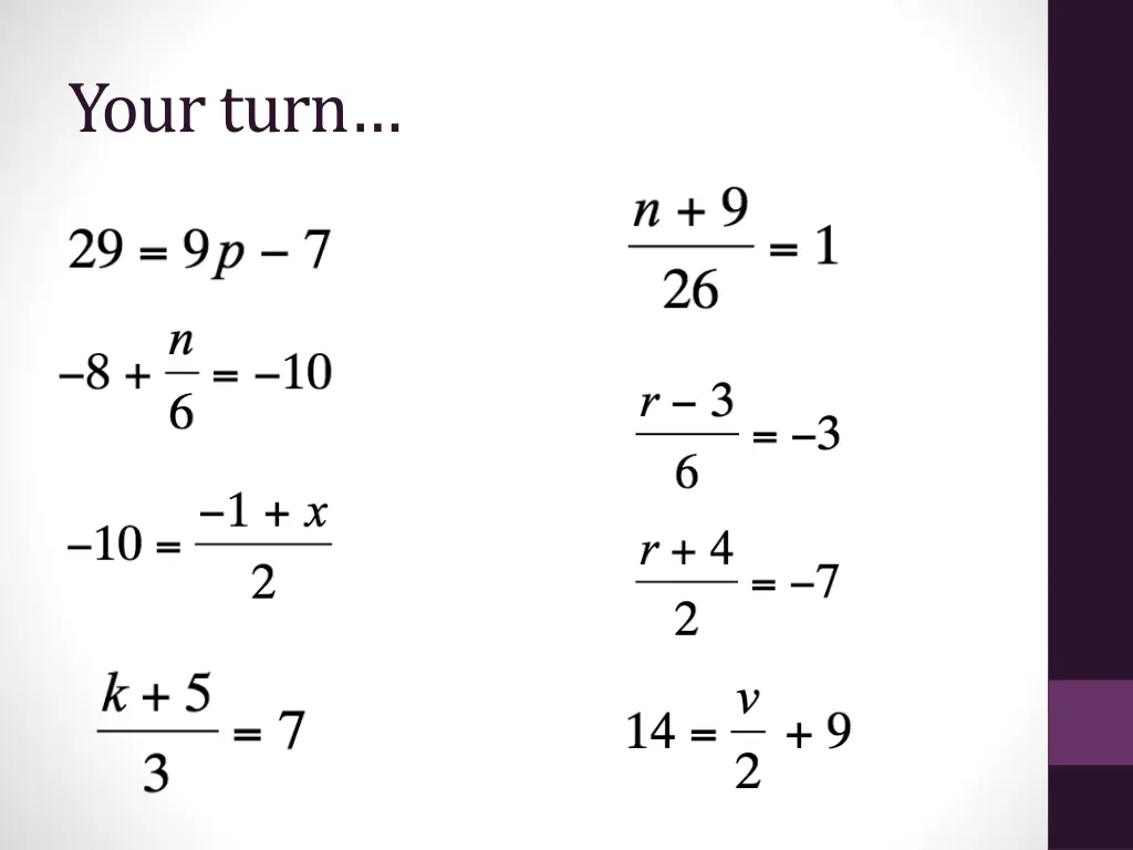 your turn