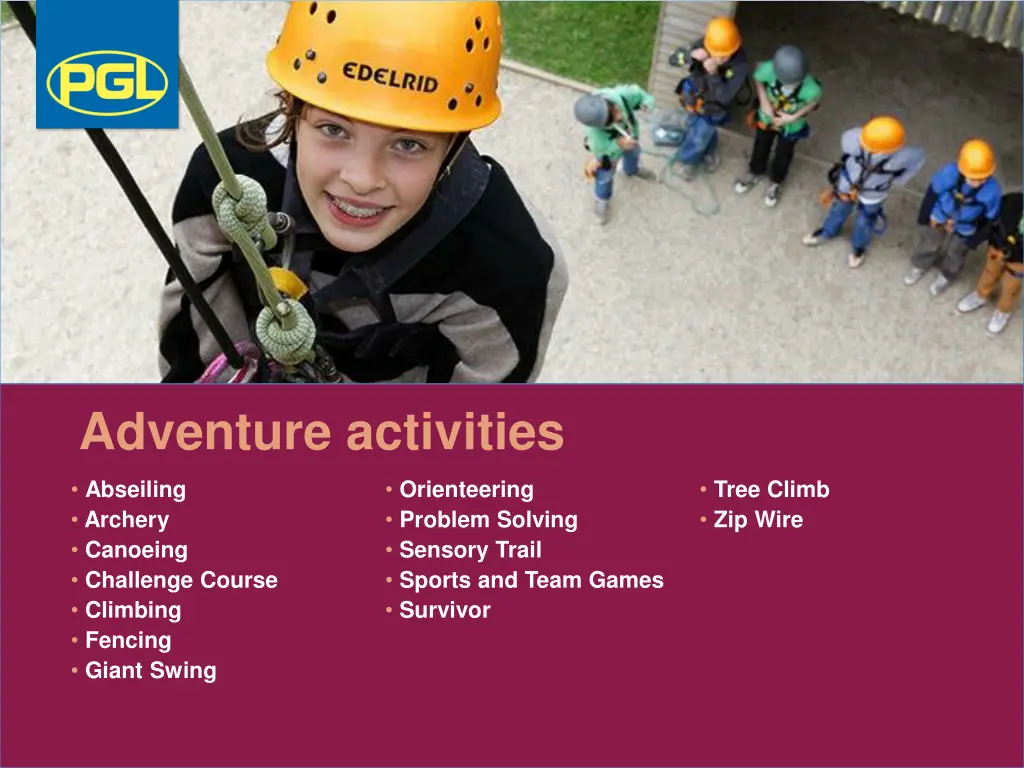 adventure activities