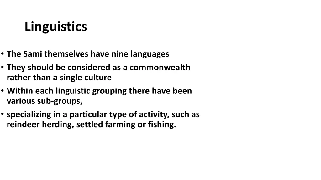 linguistics