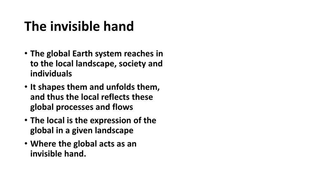the invisible hand