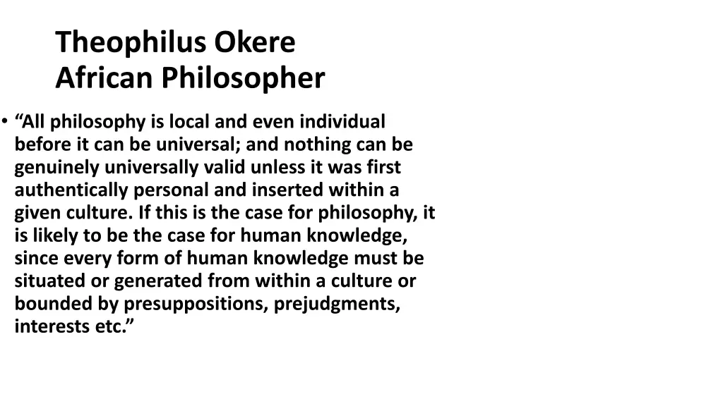 theophilus okere african philosopher