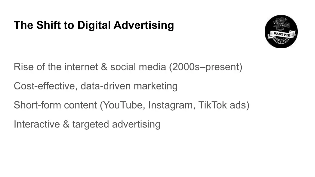 the shift to digital advertising