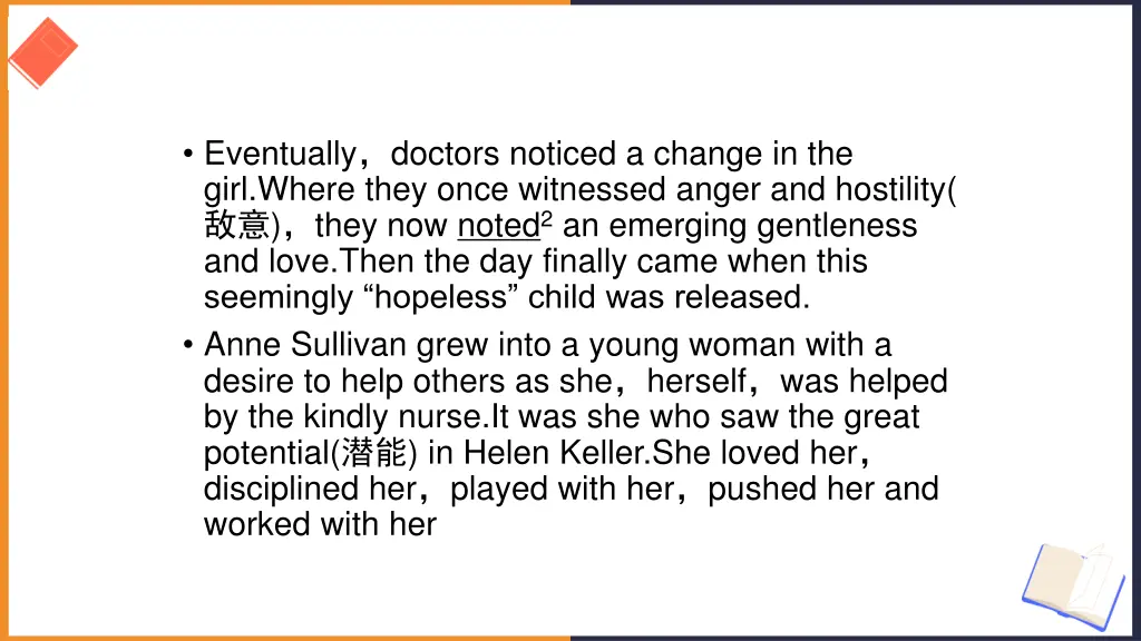 eventually doctors noticed a change in the girl