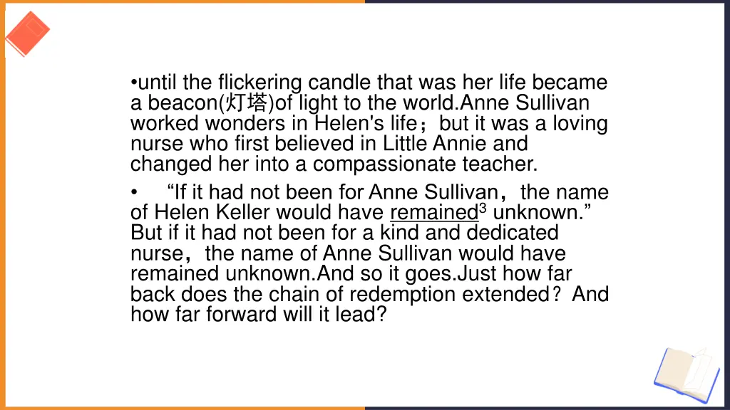 until the flickering candle that was her life