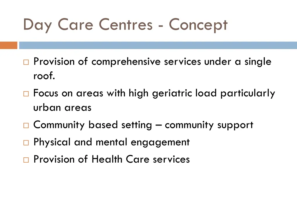day care centres concept