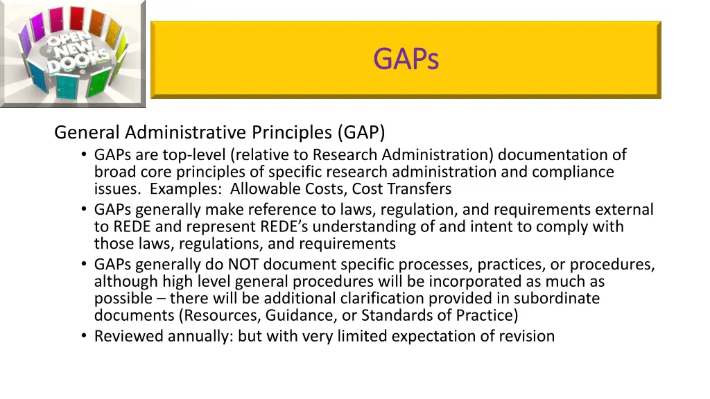 gaps gaps