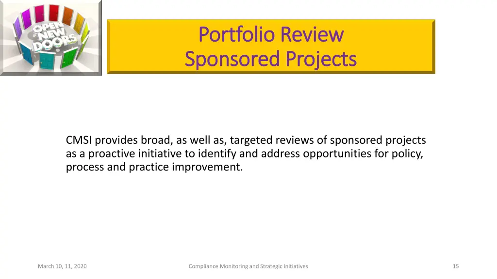portfolio review portfolio review sponsored