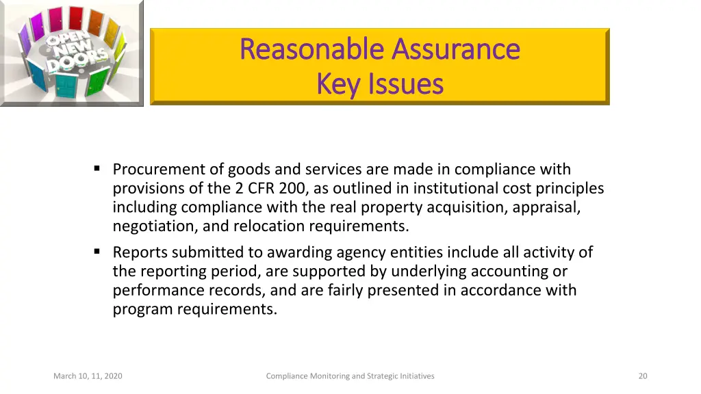 reasonable assurance reasonable assurance 1