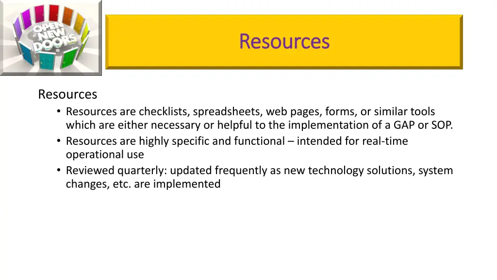 resources resources
