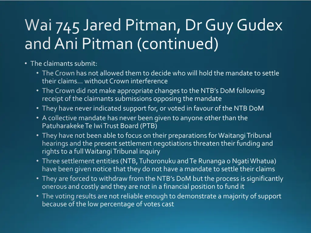 wai 745 jared pitman dr guy gudex and ani pitman