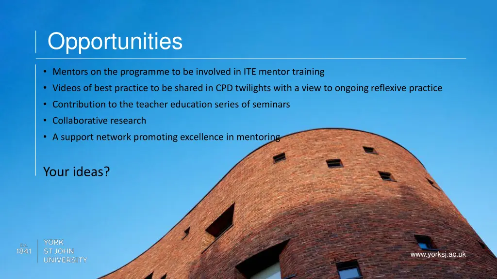 opportunities