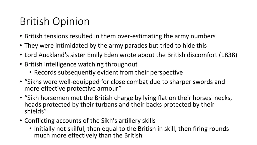 british opinion