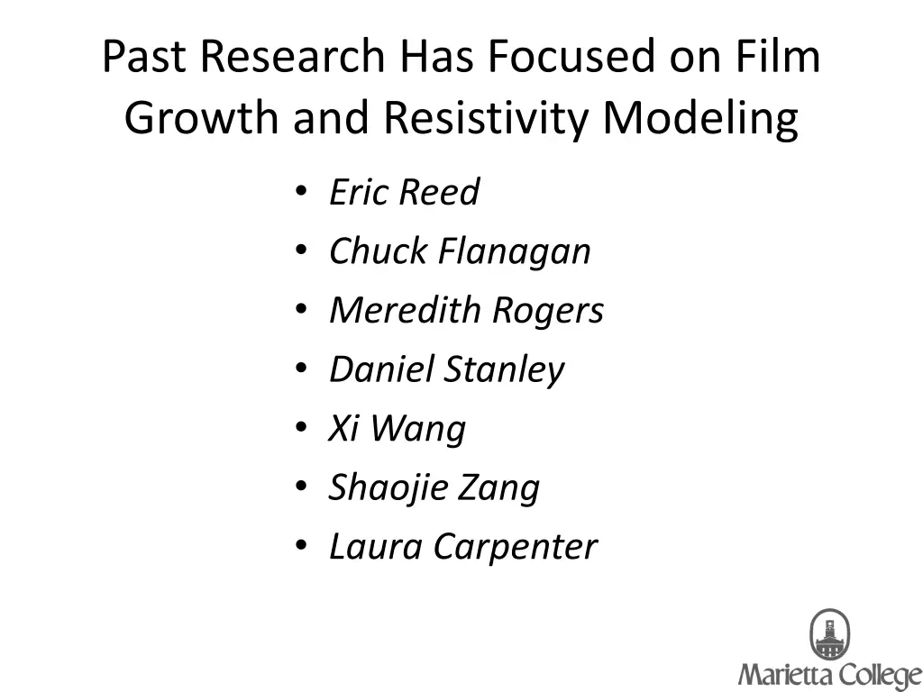 past research has focused on film growth