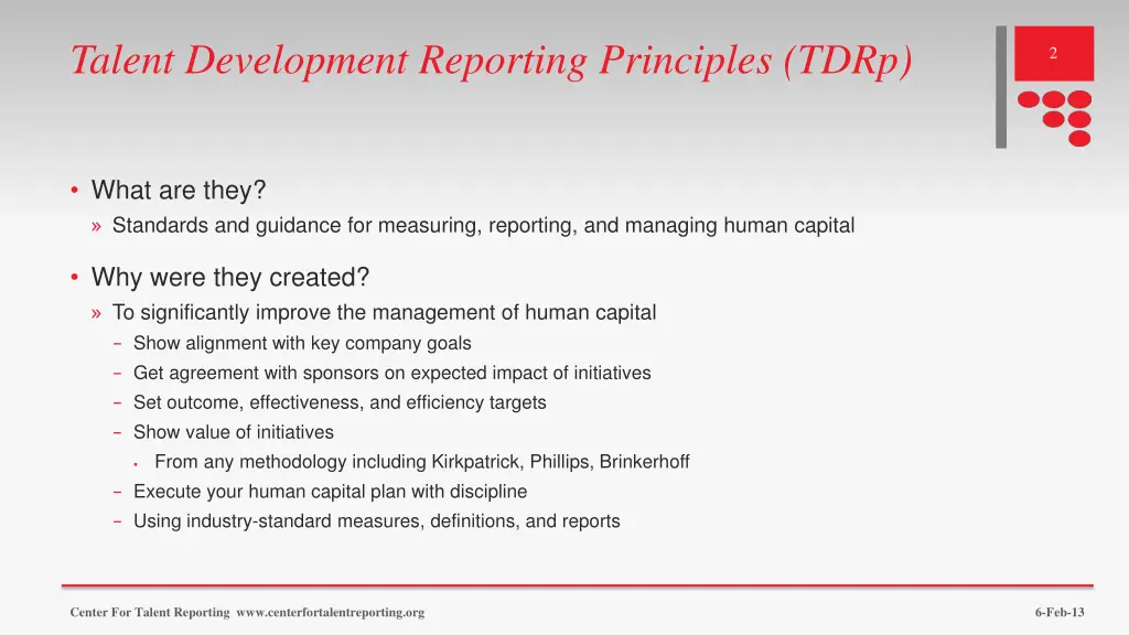 talent development reporting principles tdrp