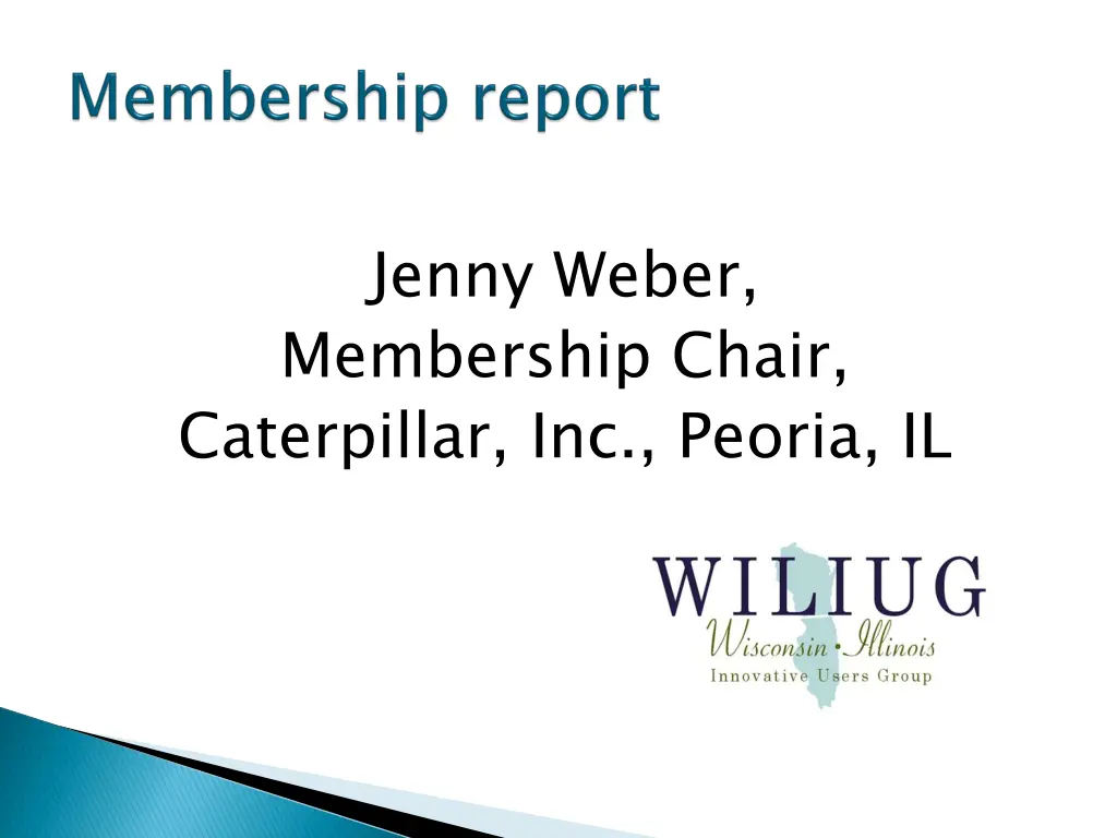 jenny weber membership chair caterpillar