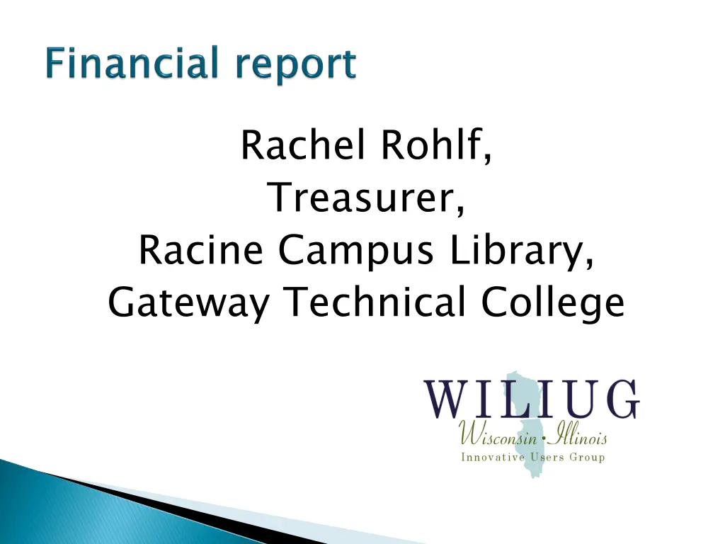 rachel rohlf treasurer racine campus library