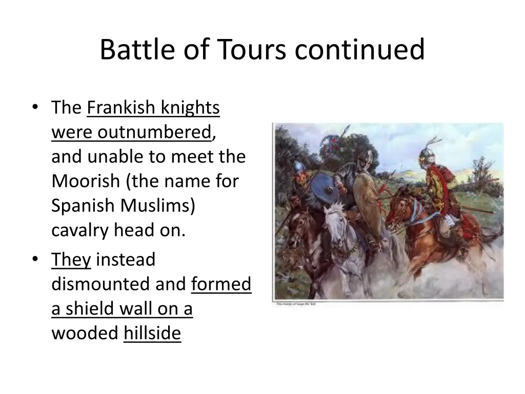 battle of tours continued