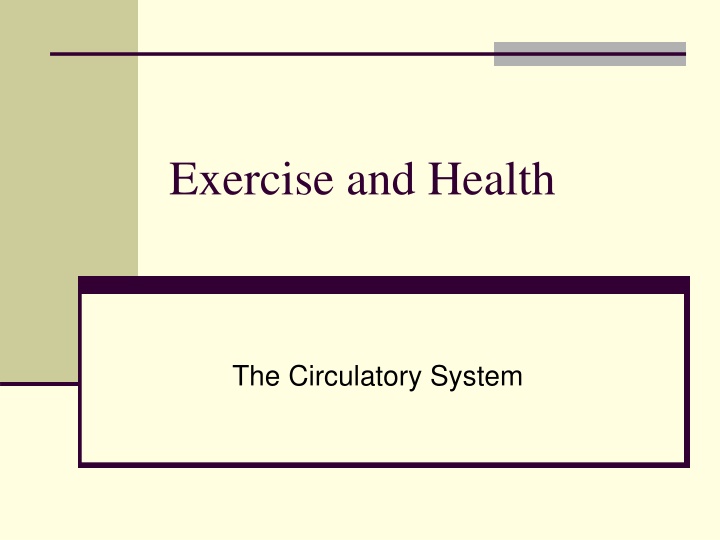 exercise and health