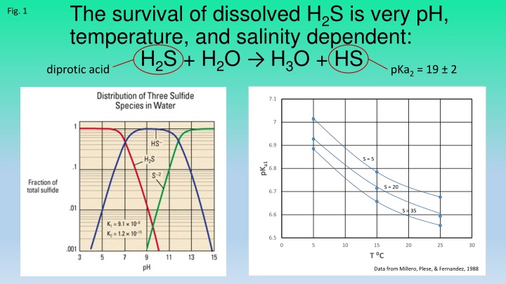 the survival of dissolved h 2 s is very