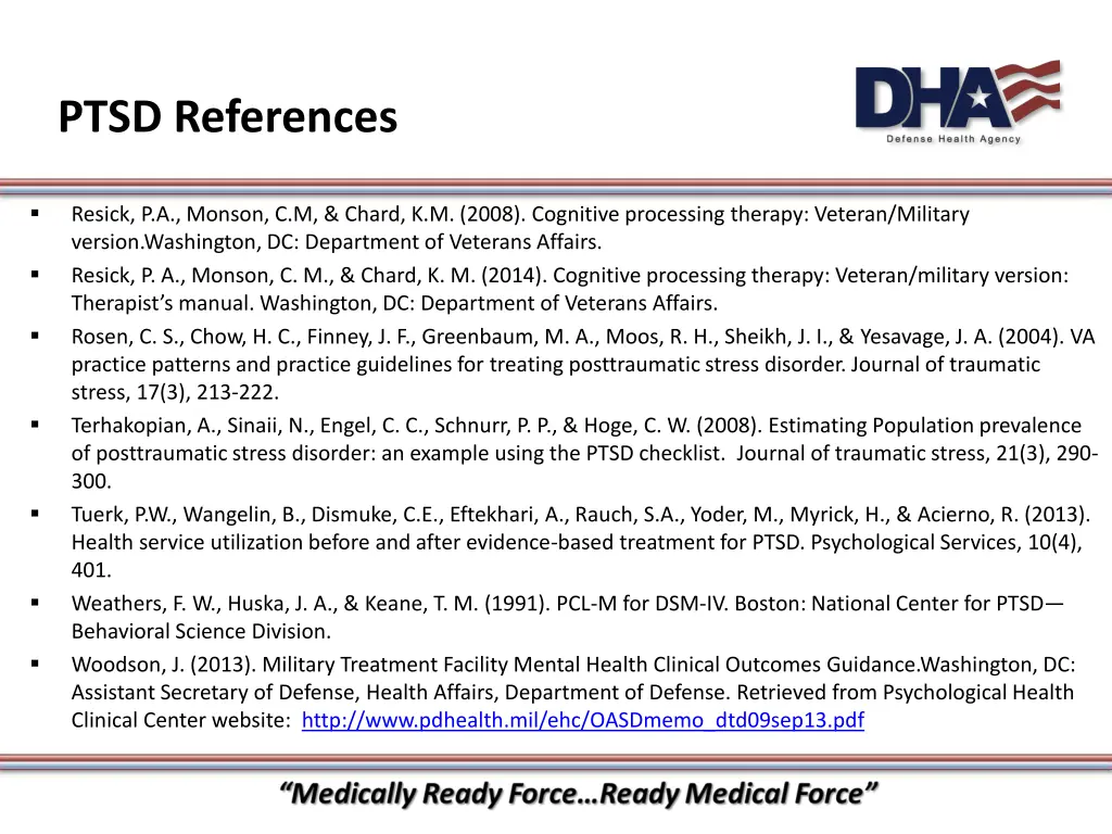 ptsd references 2