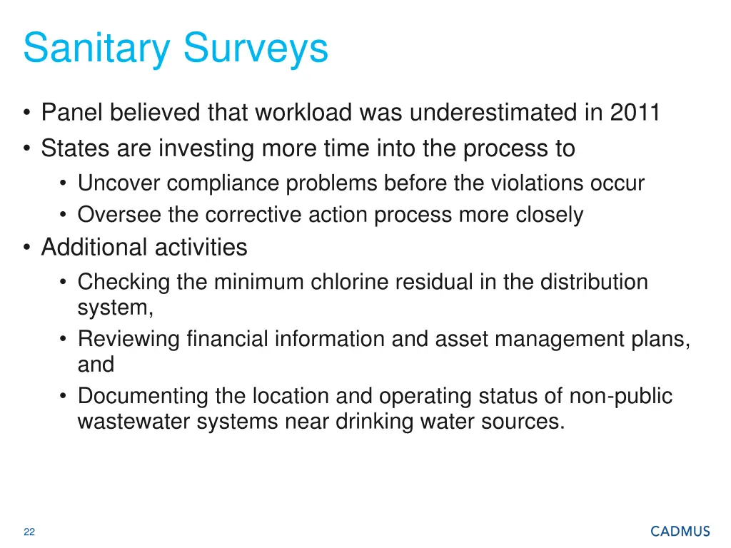sanitary surveys