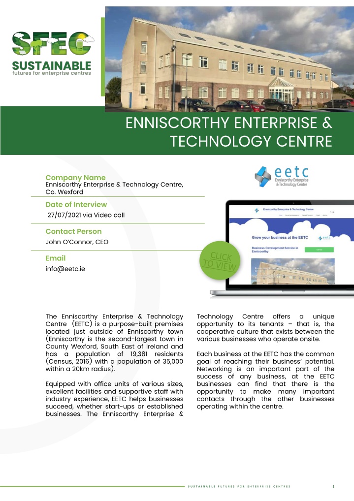 enniscorthy enterprise technology centre