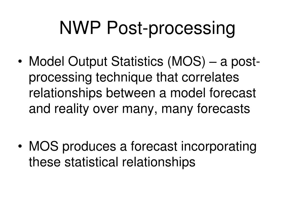 nwp post processing 3