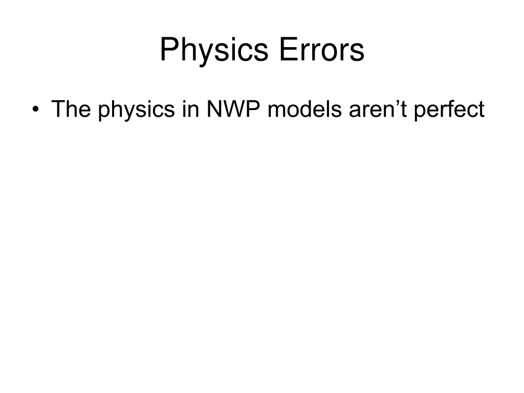 physics errors