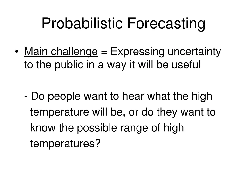 probabilistic forecasting 2