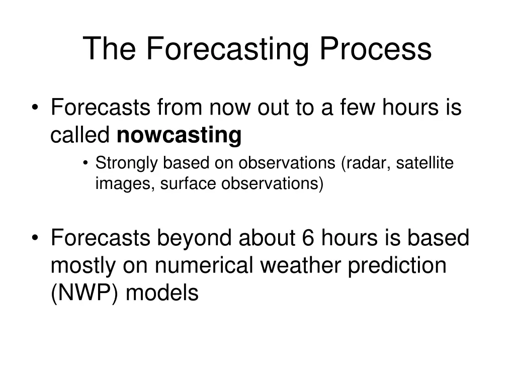 the forecasting process 2