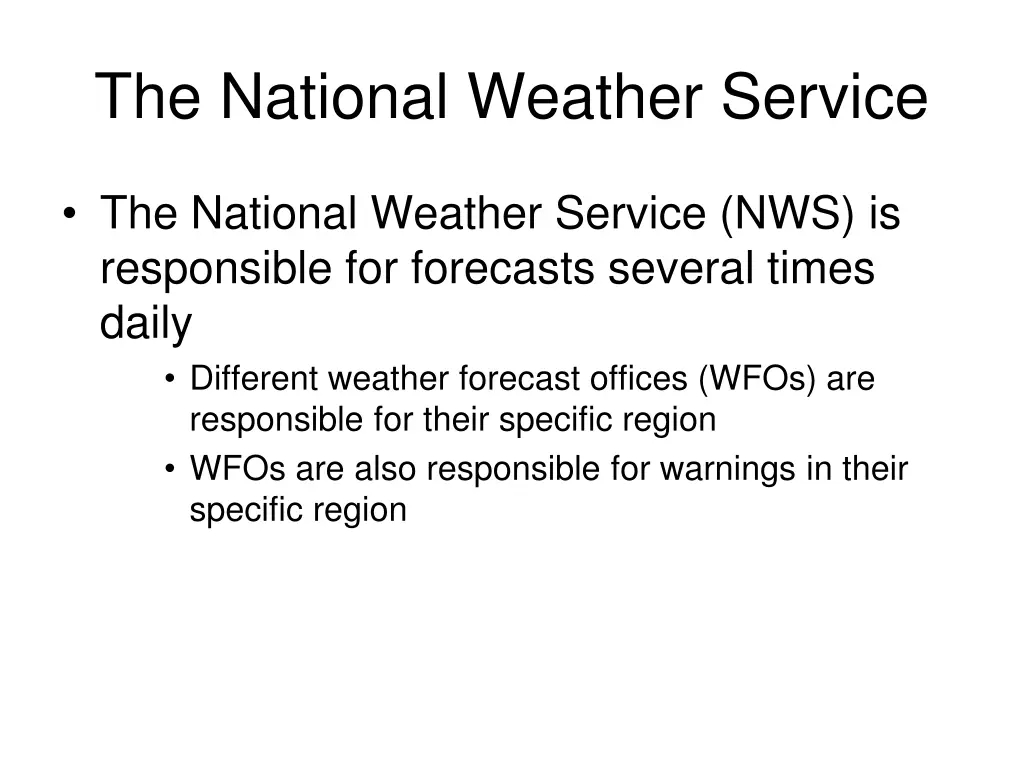 the national weather service 2