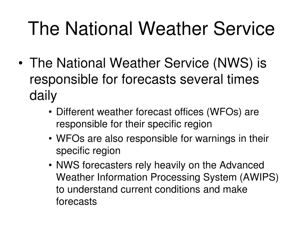 the national weather service 3