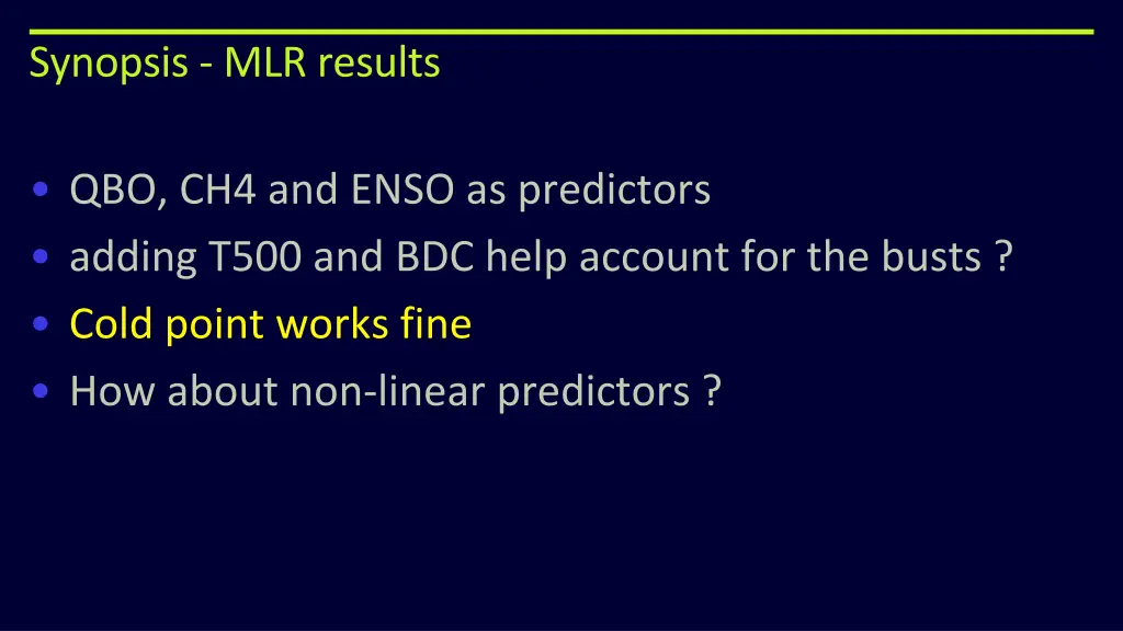 synopsis mlr results 2
