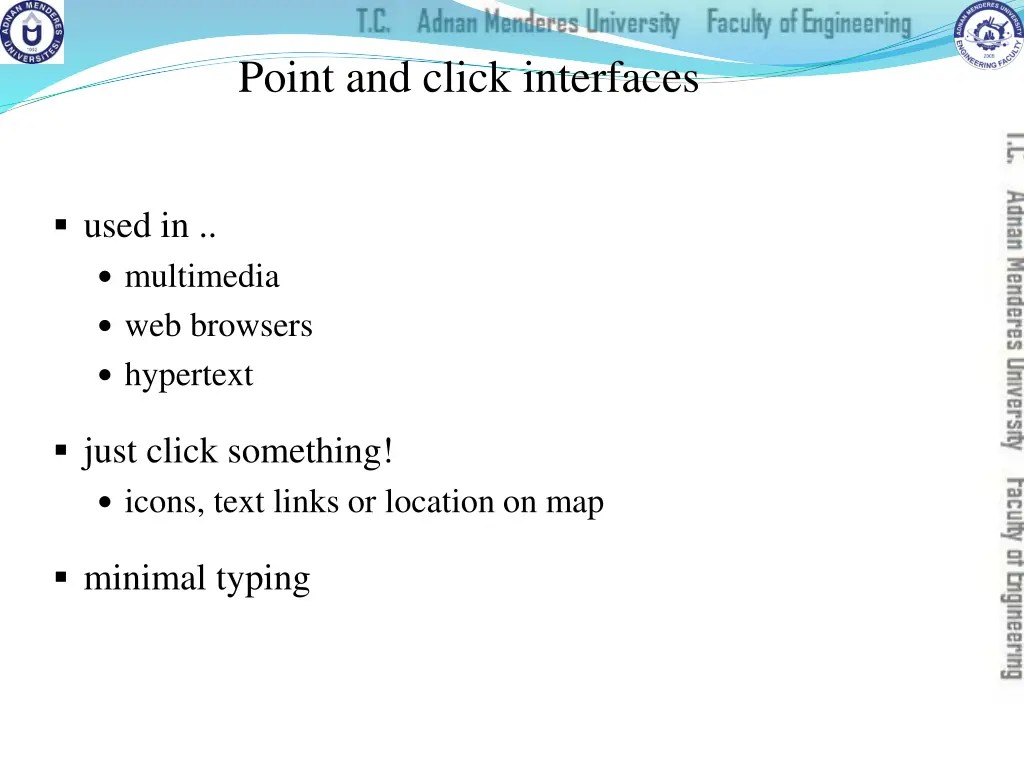 point and click interfaces