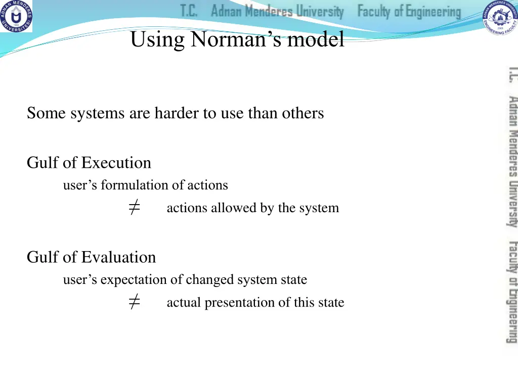 using norman s model